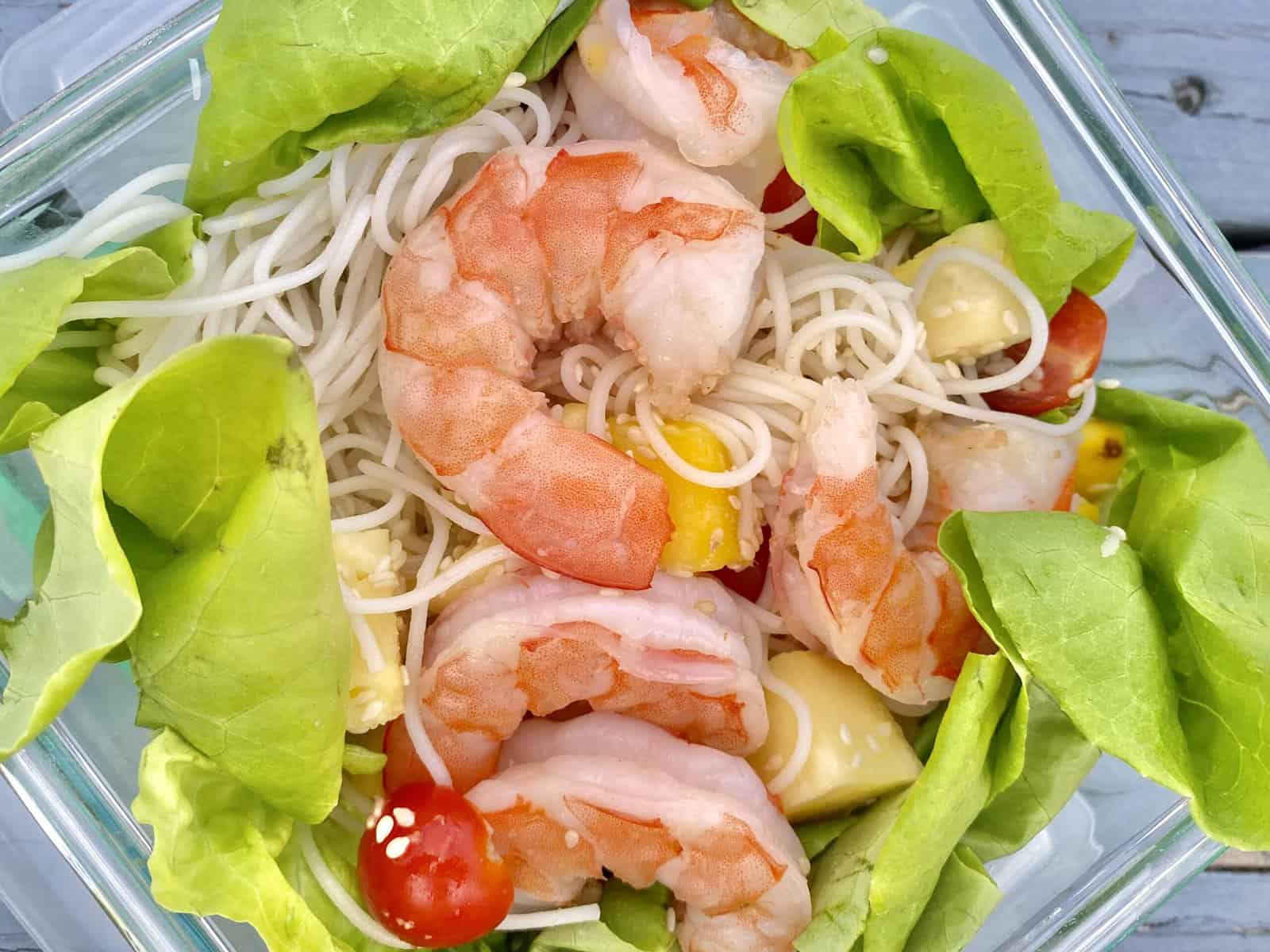Shrimp And Rice Noodle Salad - The Cardiac Cuisine