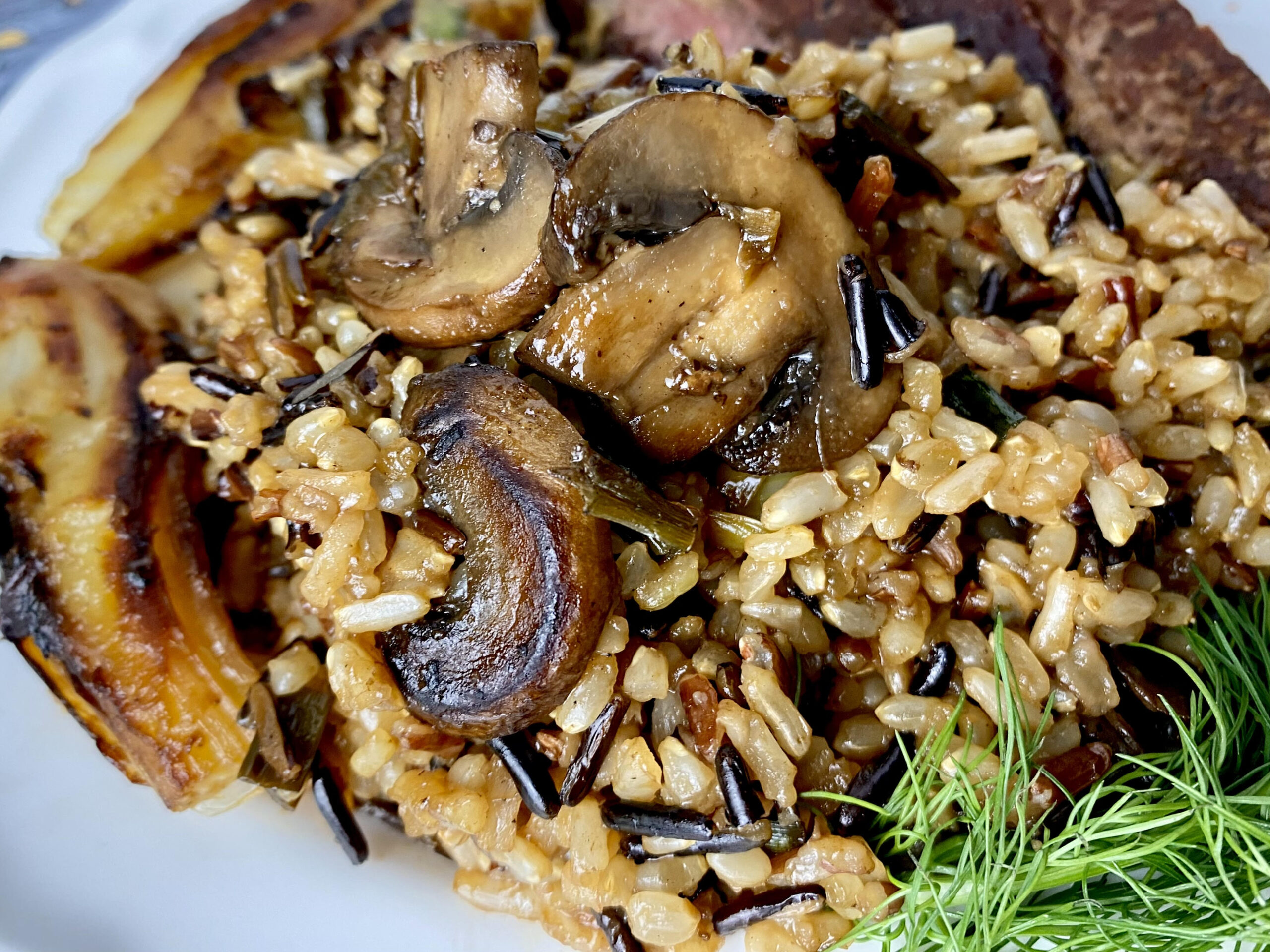 Wild Rice & Mushrooms - The Cardiac Cuisine